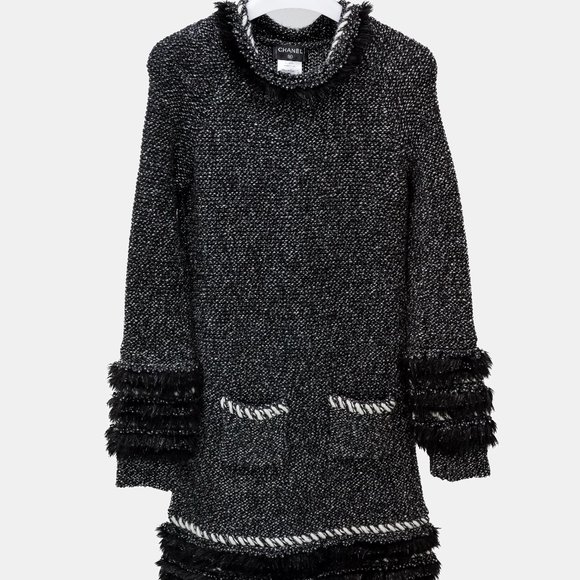 Chanel Fall 2010 Grey Tweed Sweater Dress - Picture 2 of 11